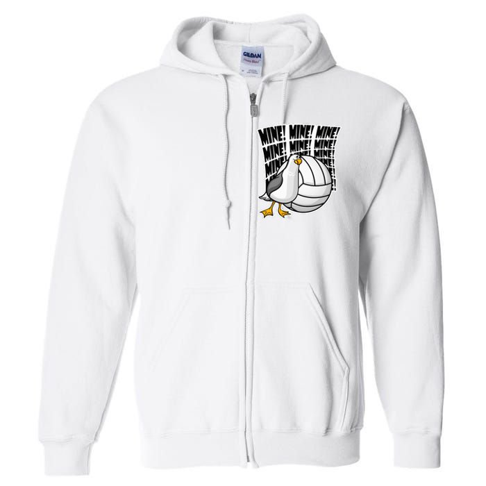 Volleyball Mine Mine Mine Full Zip Hoodie