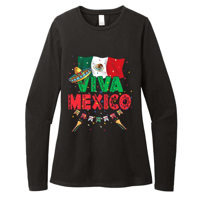 Viva Mexico Mexican Independence Day Independencia De Mexico Womens CVC Long Sleeve Shirt