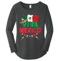 Viva Mexico Mexican Independence Day Independencia De Mexico Women's Perfect Tri Tunic Long Sleeve Shirt