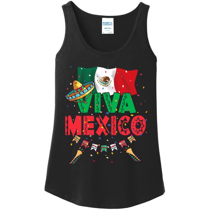 Viva Mexico Mexican Independence Day Independencia De Mexico Ladies Essential Tank