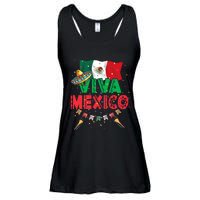 Viva Mexico Mexican Independence Day Independencia De Mexico Ladies Essential Flowy Tank