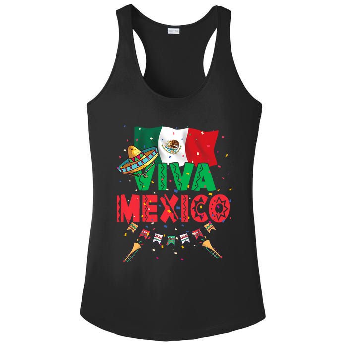 Viva Mexico Mexican Independence Day Independencia De Mexico Ladies PosiCharge Competitor Racerback Tank