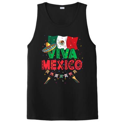 Viva Mexico Mexican Independence Day Independencia De Mexico PosiCharge Competitor Tank