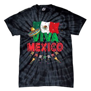 Viva Mexico Mexican Independence Day Independencia De Mexico Tie-Dye T-Shirt