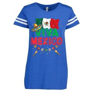 Viva Mexico Mexican Independence Day Independencia De Mexico Enza Ladies Jersey Football T-Shirt