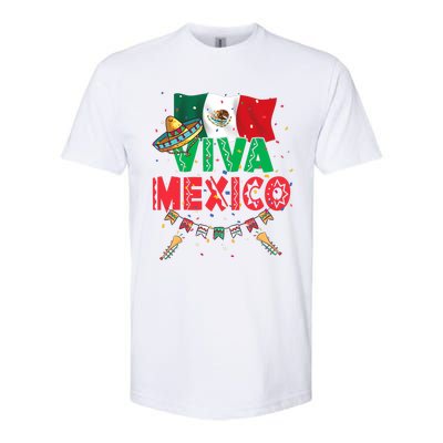 Viva Mexico Mexican Independence Day Independencia De Mexico Softstyle CVC T-Shirt