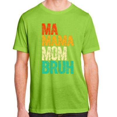 Vintage Ma Mama Mom Bruh Mommy Happy Mother's Day Adult ChromaSoft Performance T-Shirt