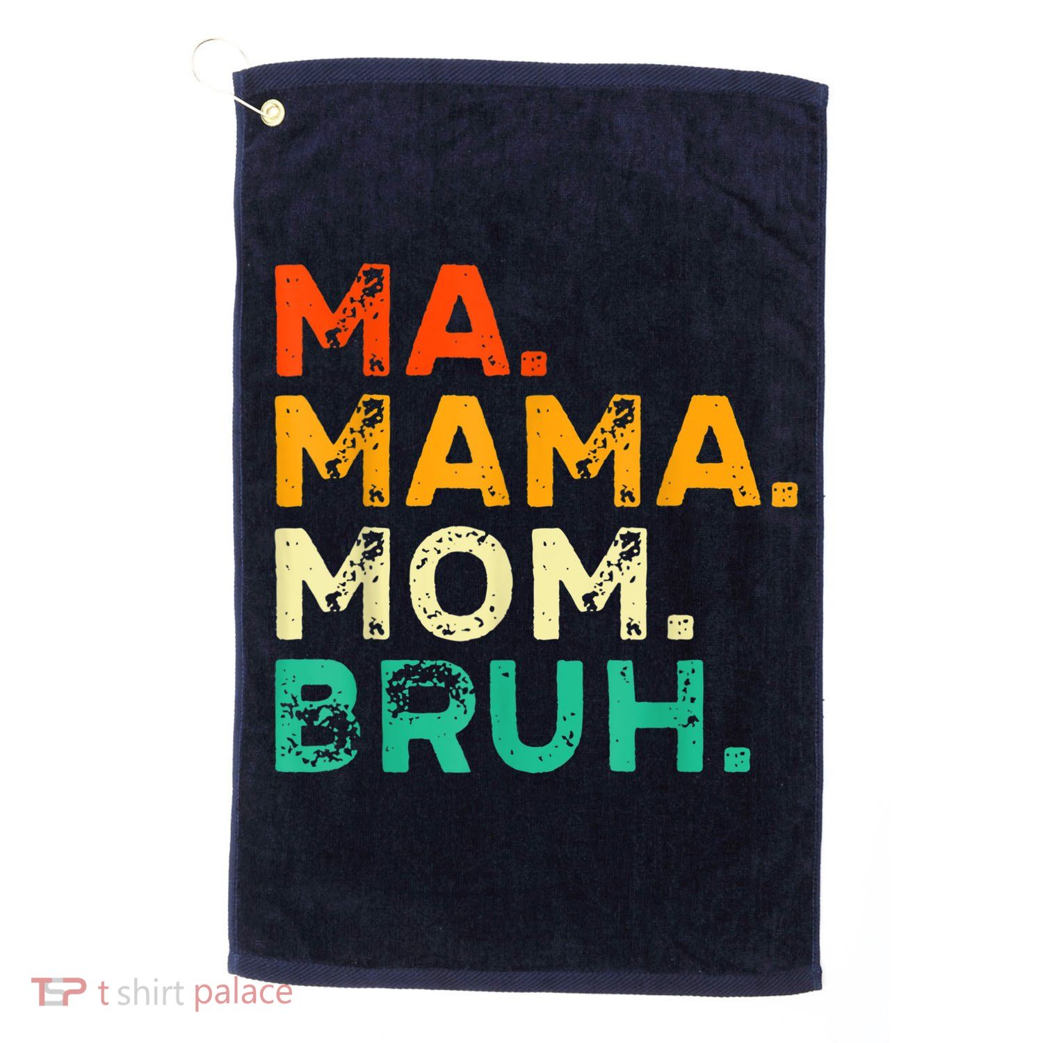 Vintage Ma Mama Mom Bruh Mommy Happy Mother's Day Golf Towel