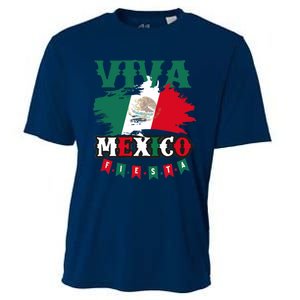 Viva Mexico Mexican Independence Day Cooling Performance Crew T-Shirt