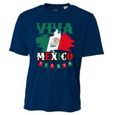 Viva Mexico Mexican Independence Day Cooling Performance Crew T-Shirt