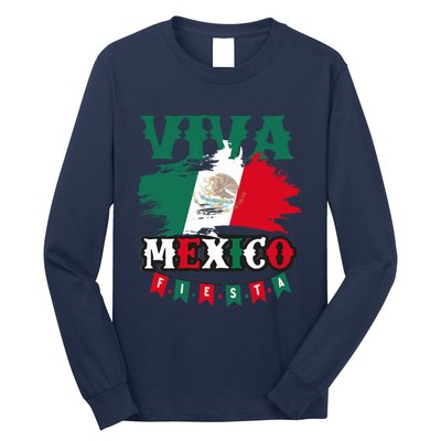 Viva Mexico Mexican Independence Day Long Sleeve Shirt