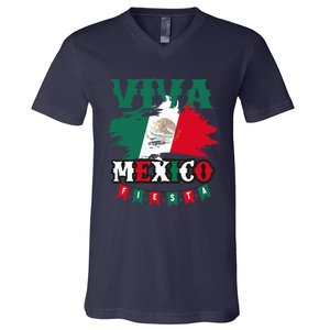 Viva Mexico Mexican Independence Day V-Neck T-Shirt