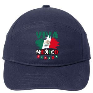 Viva Mexico Mexican Independence Day 7-Panel Snapback Hat