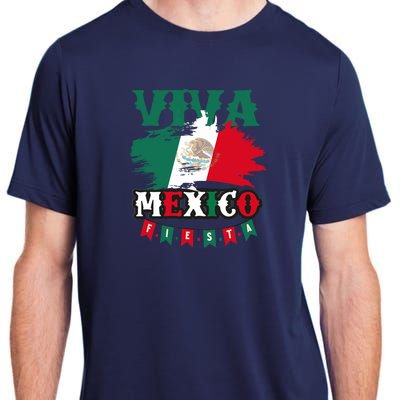 Viva Mexico Mexican Independence Day Adult ChromaSoft Performance T-Shirt