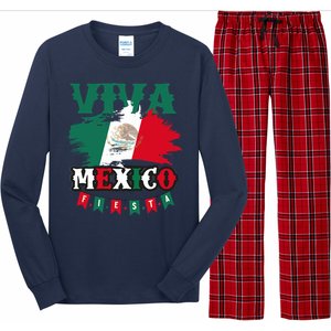 Viva Mexico Mexican Independence Day Long Sleeve Pajama Set