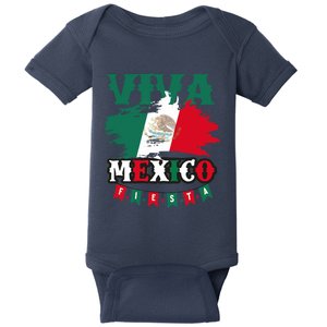 Viva Mexico Mexican Independence Day Baby Bodysuit