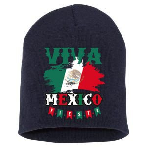 Viva Mexico Mexican Independence Day Short Acrylic Beanie