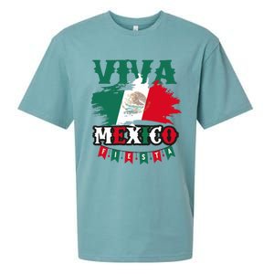 Viva Mexico Mexican Independence Day Sueded Cloud Jersey T-Shirt