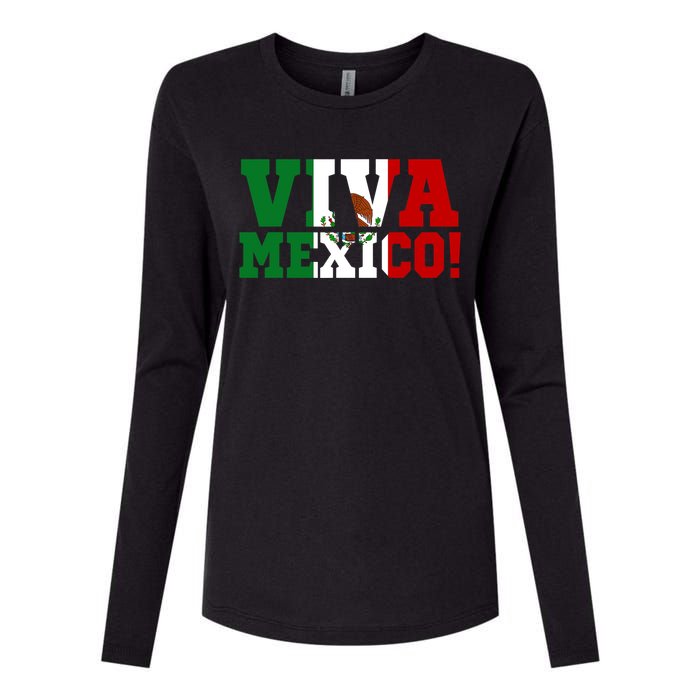 Viva Mexico Mexican Independence Day Womens Cotton Relaxed Long Sleeve T-Shirt