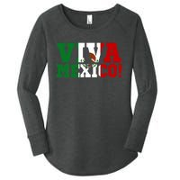 Viva Mexico Mexican Independence Day Women's Perfect Tri Tunic Long Sleeve Shirt