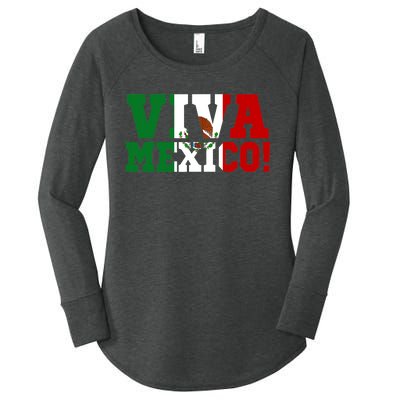 Viva Mexico Mexican Independence Day Women's Perfect Tri Tunic Long Sleeve Shirt