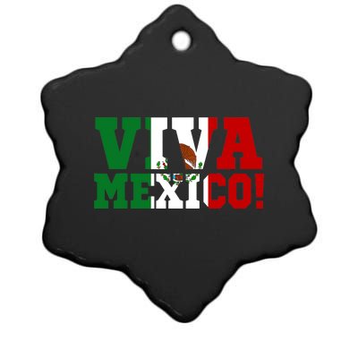 Viva Mexico Mexican Independence Day Ceramic Star Ornament