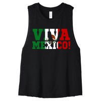 Viva Mexico Mexican Independence Day Women's Racerback Cropped Tank