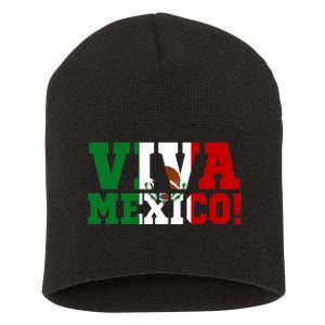 Viva Mexico Mexican Independence Day Short Acrylic Beanie