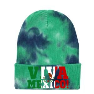 Viva Mexico Mexican Independence Day Tie Dye 12in Knit Beanie