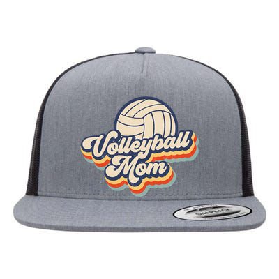 Volleyball Mom Mama Mothers Day Flat Bill Trucker Hat