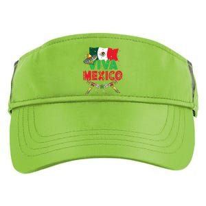 Viva Mexico Mexican Independence Day Independencia De Mexico Adult Drive Performance Visor