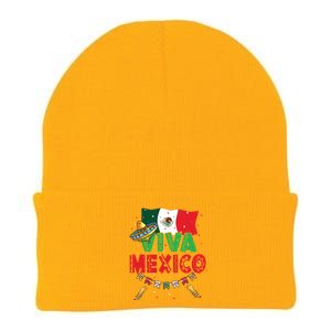 Viva Mexico Mexican Independence Day Independencia De Mexico Knit Cap Winter Beanie