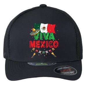 Viva Mexico Mexican Independence Day Independencia De Mexico Flexfit Unipanel Trucker Cap