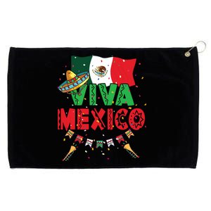 Viva Mexico Mexican Independence Day Independencia De Mexico Grommeted Golf Towel