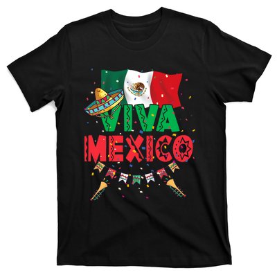 Viva Mexico Mexican Independence Day Independencia De Mexico T-Shirt