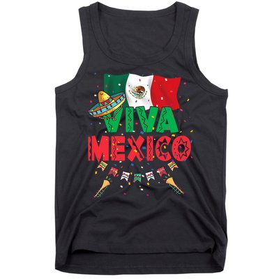 Viva Mexico Mexican Independence Day Independencia De Mexico Tank Top