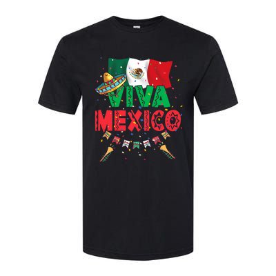 Viva Mexico Mexican Independence Day Independencia De Mexico Softstyle CVC T-Shirt