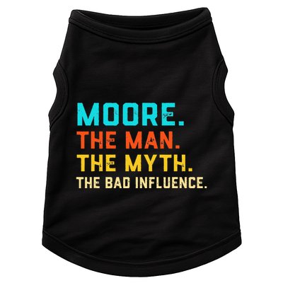 Vintage Moore Man Myth The Bad Influence Last Name Doggie Tank