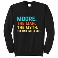 Vintage Moore Man Myth The Bad Influence Last Name Sweatshirt