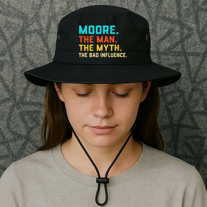 Vintage Moore Man Myth The Bad Influence Last Name Bucket Hat