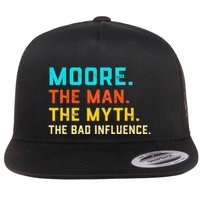 Vintage Moore Man Myth The Bad Influence Last Name Flatbill Hat