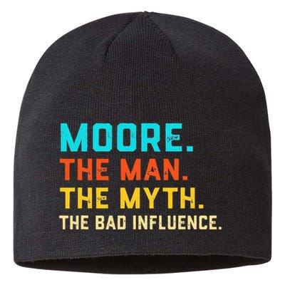Vintage Moore Man Myth The Bad Influence Last Name Sustainable Beanie
