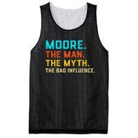 Vintage Moore Man Myth The Bad Influence Last Name Mesh Reversible Basketball Jersey Tank