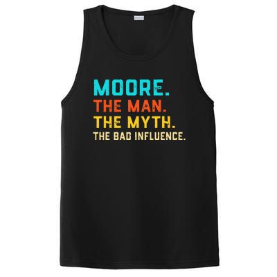 Vintage Moore Man Myth The Bad Influence Last Name PosiCharge Competitor Tank