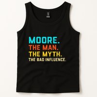Vintage Moore Man Myth The Bad Influence Last Name Tank Top