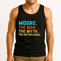 Vintage Moore Man Myth The Bad Influence Last Name Tank Top