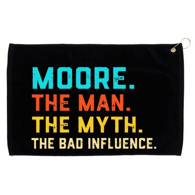 Vintage Moore Man Myth The Bad Influence Last Name Grommeted Golf Towel