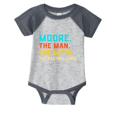 Vintage Moore Man Myth The Bad Influence Last Name Infant Baby Jersey Bodysuit