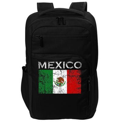 Vintage Mexico Mexican Flag Pride Impact Tech Backpack