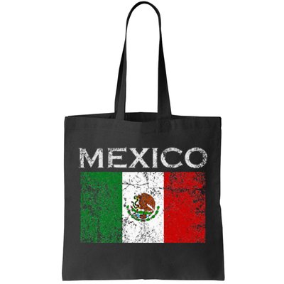 Vintage Mexico Mexican Flag Pride Tote Bag